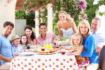 Portrait Of Multi Generation Family Meal