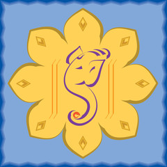 Calligraphic Ganesha