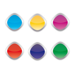 Bunte Vektor Buttons