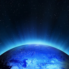 Russia at night