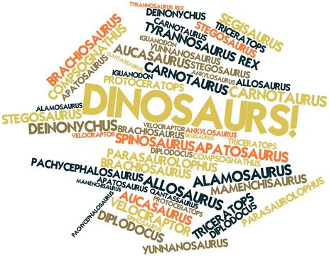 Word cloud for Dinosaurs