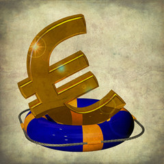 € > Rettungring > Euro > Euroland > pakt fiskalny > VINTAGE - obrazy, fototapety, plakaty
