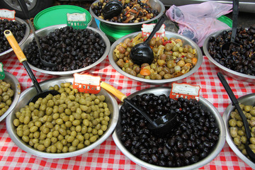 Different sorts of olives