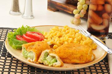 Stuffed chicken dinner