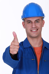 Plumber the giving the go-ahead