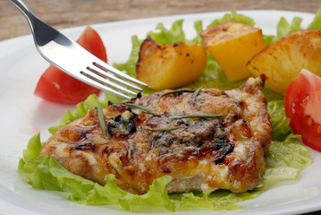 fried meat