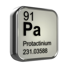 3d Periodic Table - 91 Protactinium
