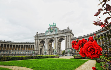 Triumph Arch in Cinquantennaire Parc in Brussels