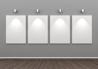 4 Galeriebilder im Spotlight ohne Holzrahmen