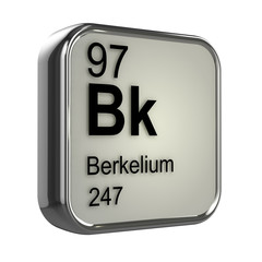 3d Periodic Table - 97 Berkelium