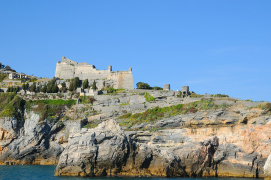 Medieval fortification near Portovenere