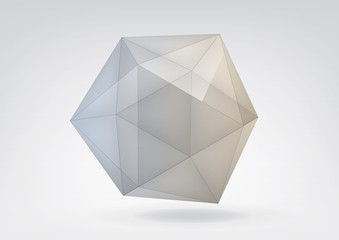 Transparent icosahedron
