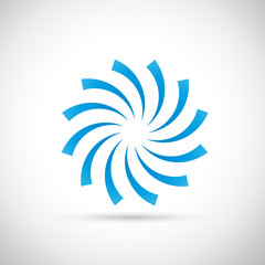 Blue Vortex background   Vector © puckillustrations
