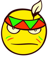 Smiley Doodle Indian