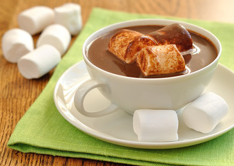 Hot chocolate with marshmallows