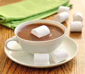 Hot chocolate with marshmallows