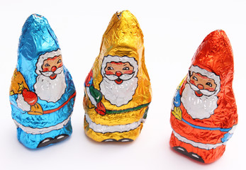 Schokoladenweihnachtsm&auml;nner