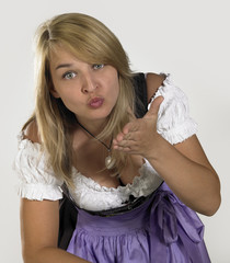 woman in a dirndl