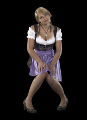woman in a dirndl