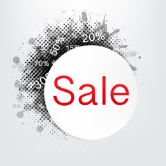 Poster With Sale Speech Bubble