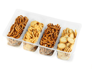 Plastic container with different cookie