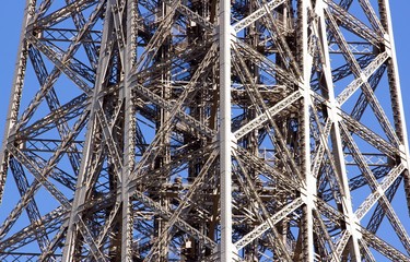 structure d'acier de la Tour Eiffel (Paris)