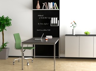 Homeoffice im Wohnzimmer