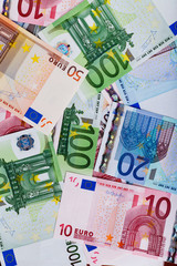 Money Euro banknotes