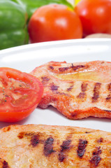 grilled chicken meat