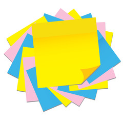 paper sticker, vector illustration