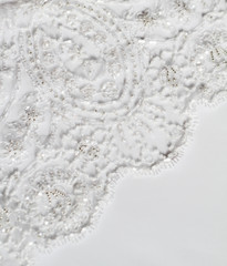 Detail of wedding dress