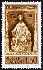 Postage stamp Italy 1961 Statue of Pliny, Como Cathedral