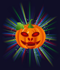 pumpkin on halloween