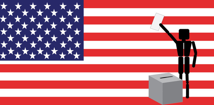 man voting in america