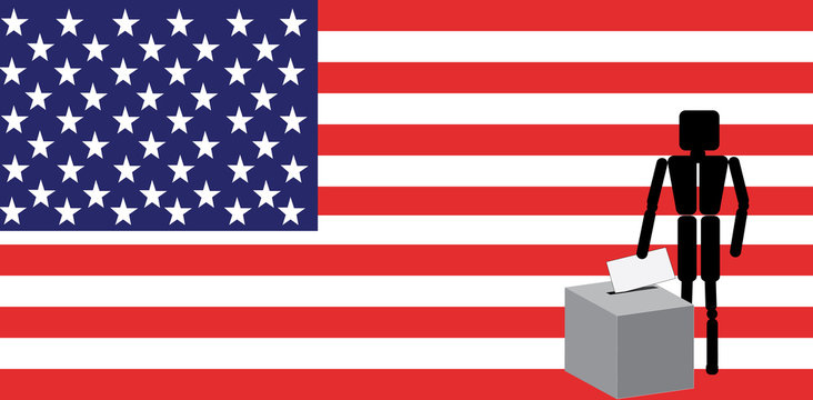 man voting in america
