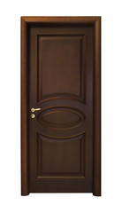 Brown wooden door