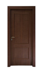 Dark brown door