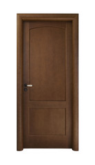 Dark brown wooden door