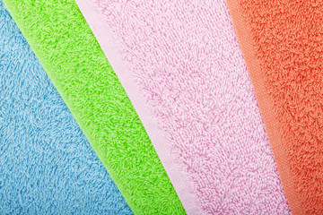 Colored towels background