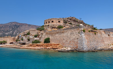 Fototapeta na wymiar Kreta Spinalonga Fortress Grecja
