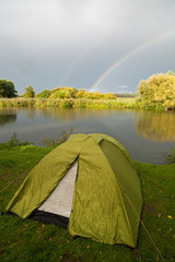 Campsite Alongside lake