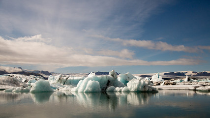 Icelake Jokulsarlon, blue ice