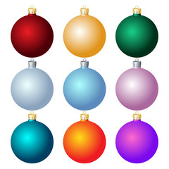 Christmas balls. Christmas decorations.