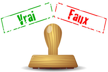 Tampon Vrai/faux