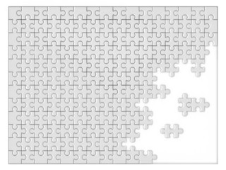 blank unfinished jigsaw