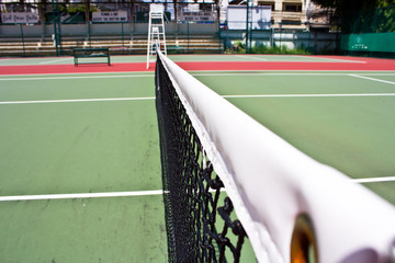 Tennis Court Net Close up