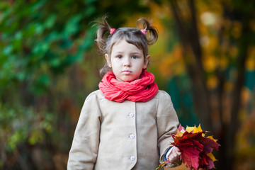 Small girl outdoor in the park