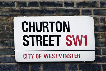 London Street Sign - Churton Street