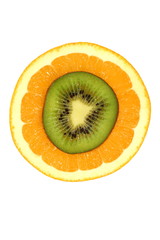 orange and kiwi