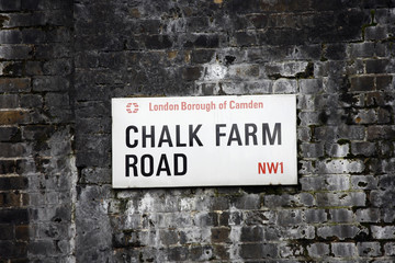 London Street Sign - Chalk Farm Road
